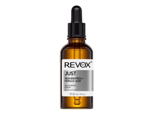 Revox B77, Just Squalane, Resveratrol + Ferulic Acid, antioksidant serum for ansikt & hals, 30 ml (for kvinner)