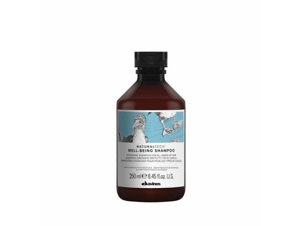 Davines NATURALTECH WELLBEING Shampoo, Naisten, Kuluttajille, Shampoo, Kaikille hiuksille, Kaikki värit, 250 ml