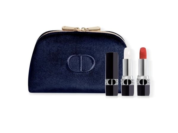 Dior set Christian Couture Colour, Velvet, Cream läppstift 720 Icone (refill) 3,5 ml + Couture Colour läppbalsam 000 Diornatural (refill) 3,5 g + t...