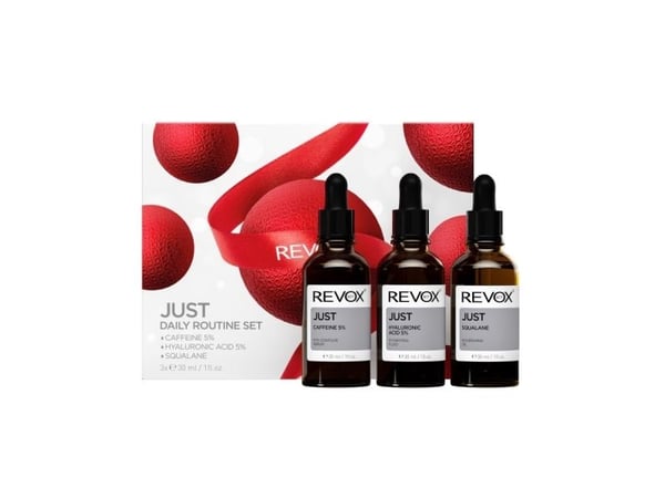 Daily Routine Set Revox B77: Just, Caffeine 5%, Anti-Dark Circles, Day (ögonserum) 30 ml + Just, Hyaluronic Acid 5%, Hydrating, Fluid (för ansiktet...