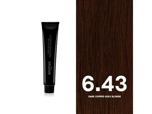 Balmain Professionnel Couleurs Couture permanent hårfarge 6.43 Dark Copper Gold Blonde, 60 ml (for kvinner)