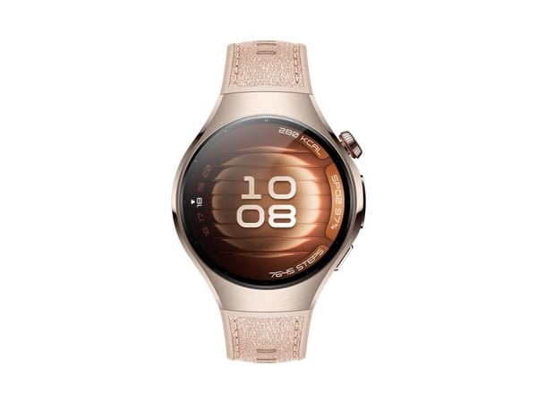 Huawei Watch 5 - 42 mm - 904L rustfritt stål - smartklokke med stropp - kompositt - håndleddstørrelse: 120-180 mm - display 1.38" - Bluetooth, Wi-F...