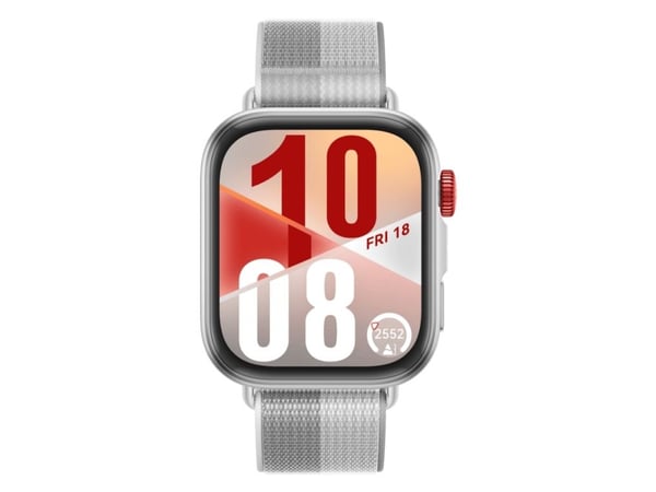 Huawei Watch Fit 4 - Aluminiumslegering - smartklokke med stropp - nylon - grå - håndleddstørrelse: 130-210 mm - display 1.82" - NFC, Bluetooth - 2...