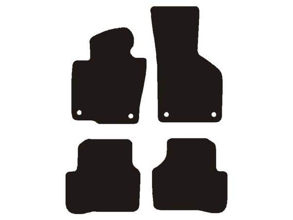 Velourmattor VW Passat 2005-2008