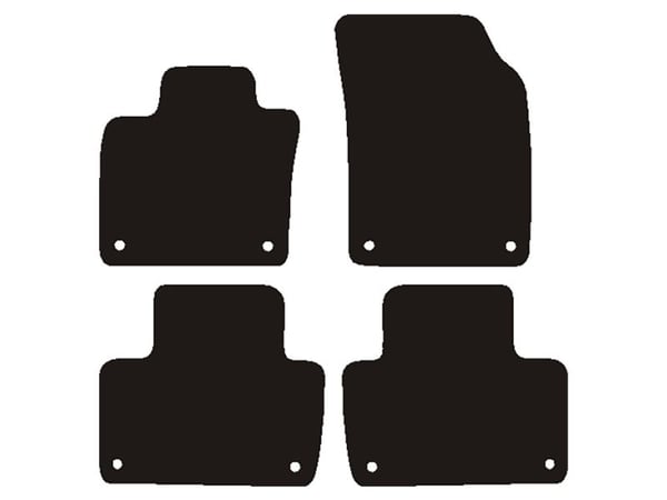 Velour matot Volvo XC90 2015-
