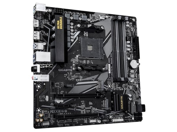 Gigabyte B550M DS3H AC R2 - Hovedkort - micro ATX - Socket AM4 - AMD B550 Chipset - USB 3.2 Gen 1 - Gigabit LAN, Wi-Fi, Bluetooth - innbygd grafikk...