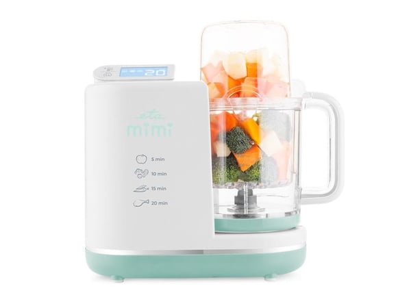ETA MIMI 4306 90000 - Mikser/babyflaskevarmer/steriliiseringsapparat/dampkoker - 700 W - hvit/mint