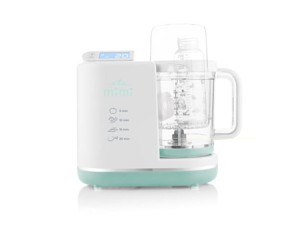 ETA MIMI 4306 90000 - Mikser/babyflaskevarmer/steriliiseringsapparat/dampkoker - 700 W - hvit/mint