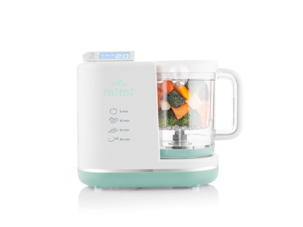 ETA MIMI 4306 90000 - Mikser/babyflaskevarmer/steriliiseringsapparat/dampkoker - 700 W - hvit/mint