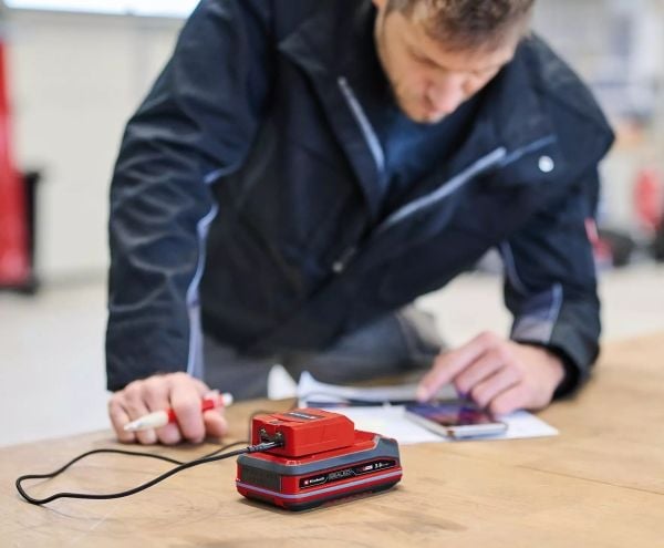 Einhell TC-CP 18 Li USB A/C-Solo USB, Batteri, Lithium, 18 V, Einhell, Oransje, 18 V - SOLO