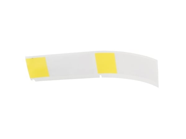 Brady M4-51-427-YL, Sort, Gult, Selvklebende skriveretikett, Vinyl, Trermisk overføring, Akryl, Permanent