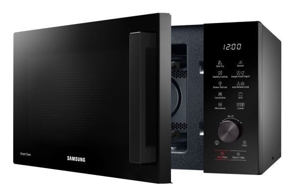 Samsung MC28A5137CK, Benkeplate, Kombinasjon mikrobølge, 28 l, 900 W, Innebygd skjerm, LED