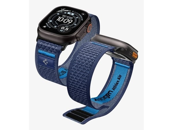 Spigen Athlex Air 2, Band, Smartklokke, Marineblå, Apple, Apple - Apple Watch Ultra 3 (49mm), Apple - Apple Watch Ultra 2 (49mm), Apple - Apple Wat...