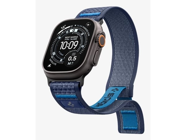Spigen Athlex Air 2, Band, Smartklokke, Marineblå, Apple, Apple - Apple Watch Ultra 3 (49mm), Apple - Apple Watch Ultra 2 (49mm), Apple - Apple Wat...