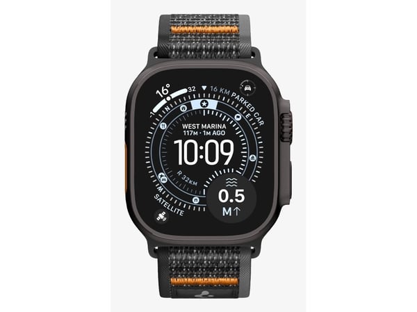 Spigen Athlex Air 2, Band, Smartklokke, Svart, Oransje, Apple, Apple - Apple Watch Ultra 3 (49mm), Apple - Apple Watch Ultra 2 (49mm), Apple - Appl...