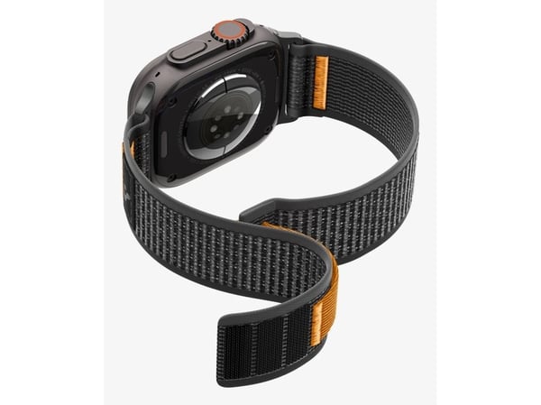 Spigen Athlex Air 2, Band, Smartklokke, Svart, Oransje, Apple, Apple - Apple Watch Ultra 3 (49mm), Apple - Apple Watch Ultra 2 (49mm), Apple - Appl...