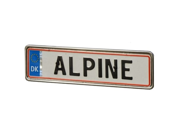 Støysfri nummerplateholder 1 stk.