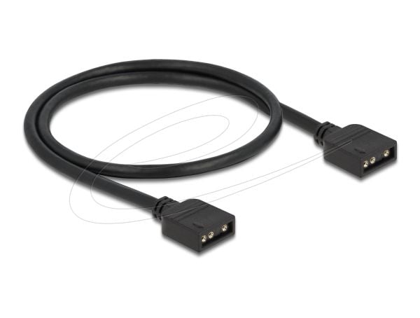 Delock - RGB LED-kabel - 3-stifts ARGB (hunn) til 3-stifts ARGB (hunn) - 5 V - 30 cm - svart