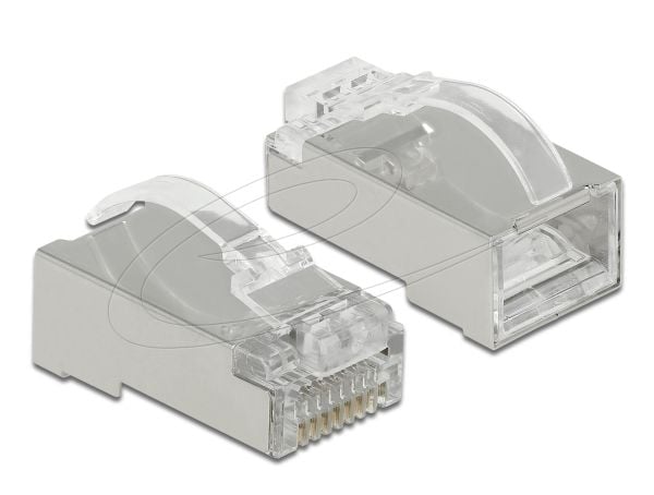 DeLOCK 86474, RJ-45, Läpinäkyvä, Uros, Suora, Polykarbonaatti, Cat6