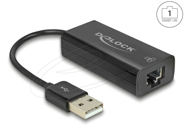 Delock-sovitin USB 2.0 > LAN 10/100 Mb/s - Verkkosovitin - USB 2.0 - 10/100 Ethernet