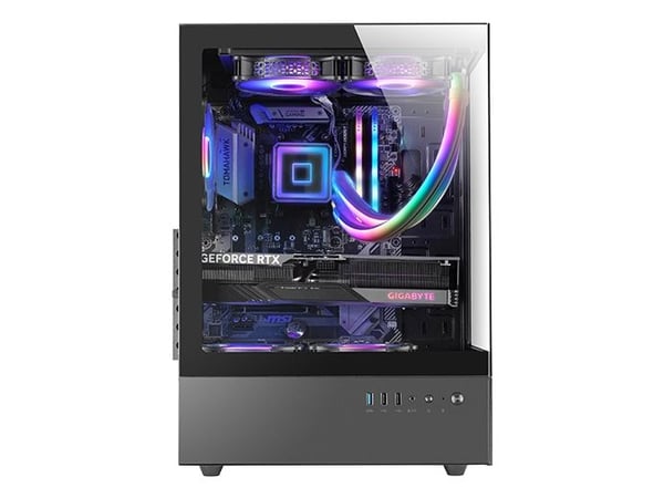 Mars Gaming MC-XO, Midi Tower, PC, Svart, ATX, Micro ATX, Mini-ITX, Spilling, Multi