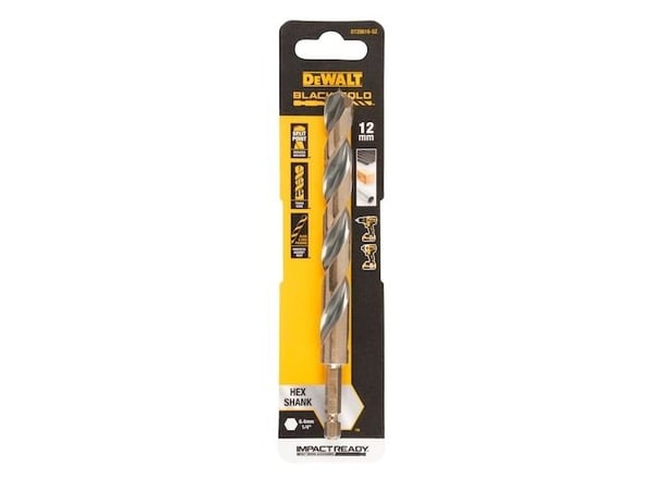 Dewalt DT20618-QZ HSS-G Metallinen kierrepora 1 kpl 12 mm Kokonaispituus 145 mm Ruostumattomasta teräksestä valmistettu leikkuureuna 1 kpl