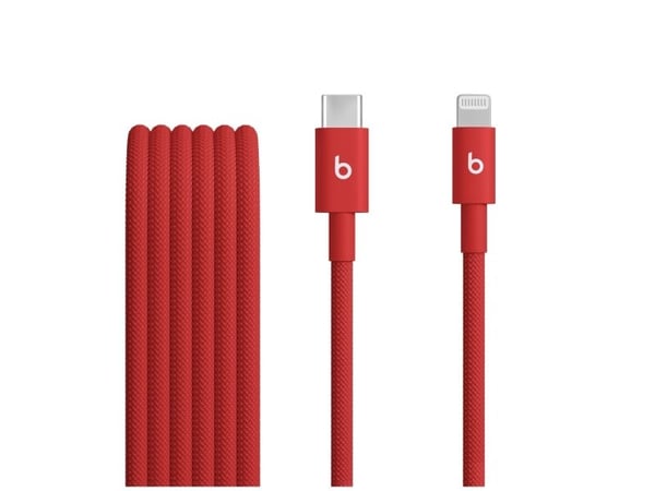 Apple Beats, 1,5 m, Lightning, USB C, Uros, Uros, Punainen