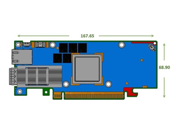 NVIDIA BlueField-3 E-Series B3140H - Nätverksadapter - PCIe 5.0 x16 - 400 Gigabit QSFP112 x 1
