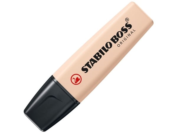 STABILO BOSS ORIGINAL NatureColors, 1 kpl, Beige, 18 vuosi/vuosia, Taltan pää, Beige, musta, Muovi