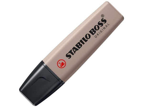 STABILO BOSS ORIGINAL NatureColors, 1 kpl, Vaaleanharmaa, 18 vuosi/vuosia, Taltan pää, Vaaleanharmaa, musta, Muovi
