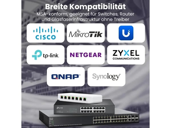 Extralink - SFP+ transceivermodul - 10GbE - LC/UPC-enkeltmodus - opp til 10 km - 1310 nm (en pakke 2)