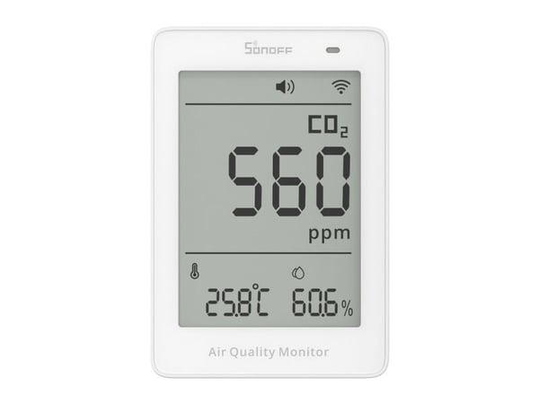 Sonoff luftrenser WiFi LCD luftkvalitetsmåler Sonoff AirGuard CO2 SAWF-08P