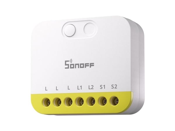Sonoff dobbeltkanals mini-bryter uten N Sonoff MINI-ZB2GS-L ZigBee