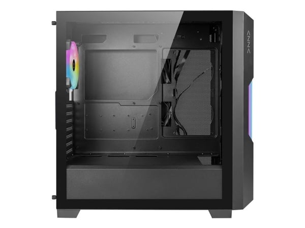AZZA Guardian - - sidepanel med vindu (herdet glass) - ingen strømforsyning - USB/Audio/Mic