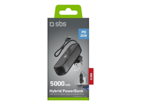 SBS TETRBB5000PD20, 5000 mAh, litium-ioni (Li-Ion), 3,6 V, lajitelma