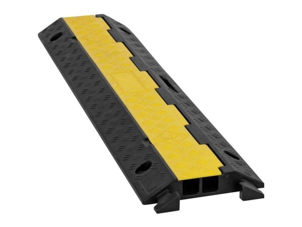 EUROLITE KB-2A kabelbro 2 kanaler 98x24x4,5 cm svart/gul maks. 5000 kg