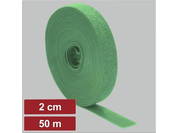 Electronic Garage EG25CA130 buntband för montering statisk loop, 50 m x 2 cm grön