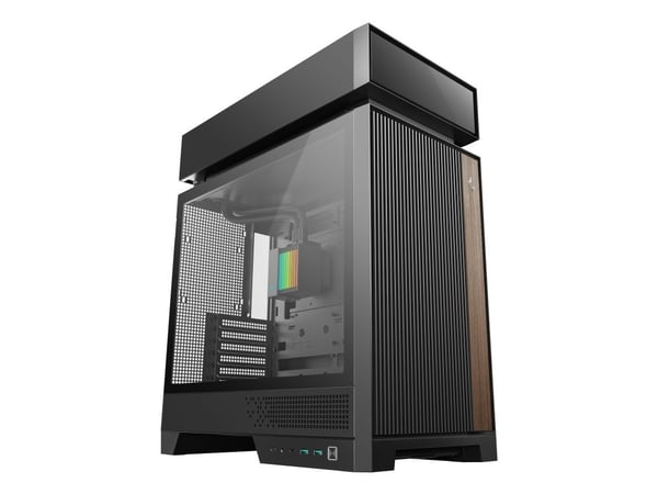 DeepCool CL6600 - Mid tower - ATX - sidepanel med vindu (herdet glass) - ingen strømforsyning (ATX / SFX / SFX-L) - svart - USB/lyd