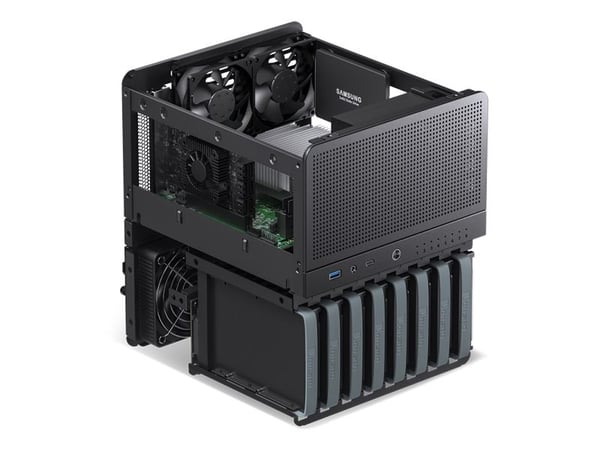 Jonsbo N3, Mini Tower, PC, musta, ITX, alumiini, teräs, 13 cm