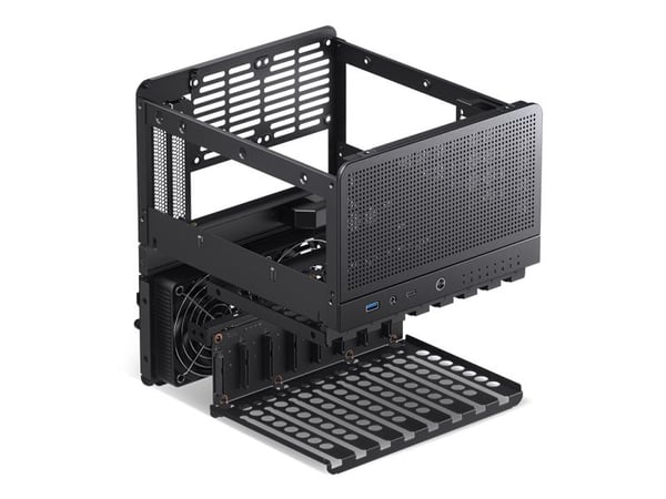 Jonsbo N3, Mini Tower, PC, musta, ITX, alumiini, teräs, 13 cm