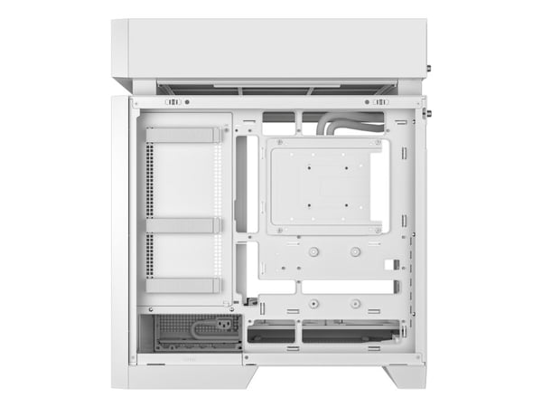 DeepCool CL6600 WH - Mid tower - ATX - sidepanel med vindu (herdet glass) - ingen strømforsyning (ATX / SFX / SFX-L) - hvit - USB/lyd
