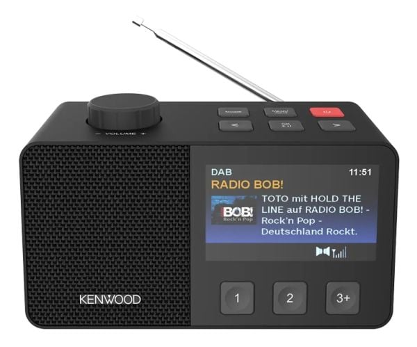 Kenwood CR-M70DAB-B, kannettava, digitaalinen, DAB+, FM, 87,5 - 108 MHz, 174928 - 239200 MHz, 5 W