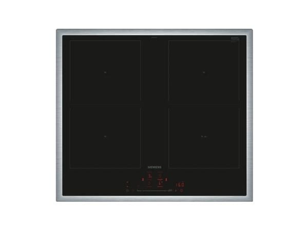 Siemens iQ500 ED645HQC1E, Sort, Rustfritt stål, Innebygget, 60 cm, Sonebasert induksjon, Glass-keramikk, 4 zone(s)