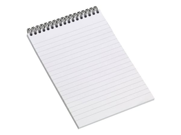Bantex 100051812, Grå, A5, 80 ark, 70 g/m², Linjerte ark, Universell