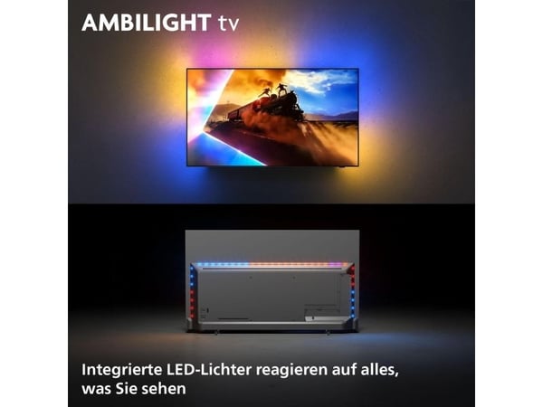 Philips Ambilight 48OLED760/12, 121,9 cm (48"), 3840 x 2160 pikseliä, OLED, Älytelevisio, Wi-Fi, Harmaa
