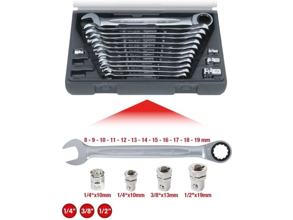 KS Tools 5034266, 1,73 kg, 1,73 kg, 210,1 mm, 279,9 mm, 65 mm, 16 stykker