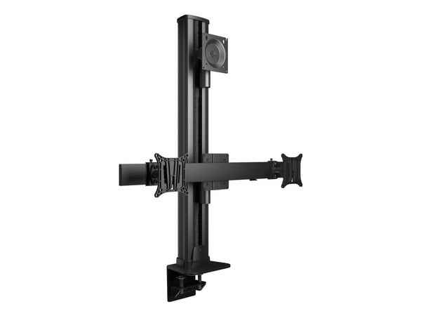 Multibrackets M - Monteringssett (skrivebordsmontering) - vertikal - for 3 LCD-skjermer - svart - skjermstørrelse: 24"-50"