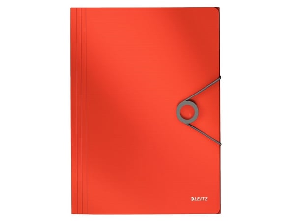 Leitz 45631020, Läppäkansio, A4, Polypropeeni (PP), Punainen, 150 arkkia, 80 g/m²