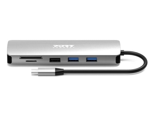 PORT TRAVEL - Dokkingstasjon - USB-C - HDMI - 1GbE