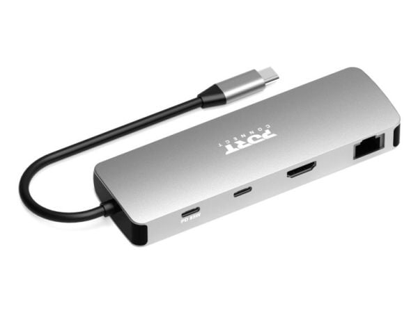 PORT TRAVEL - Dokkingstasjon - USB-C - HDMI - 1GbE